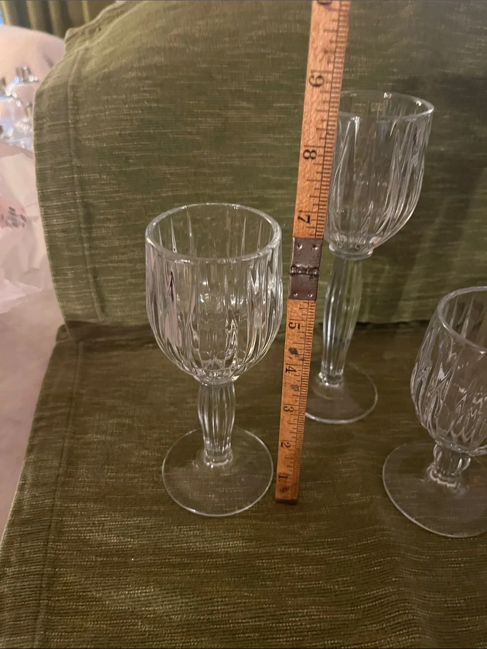 Vintage Home Interiors  Homeco votive Candle Holders, Set of 3 heavy glass